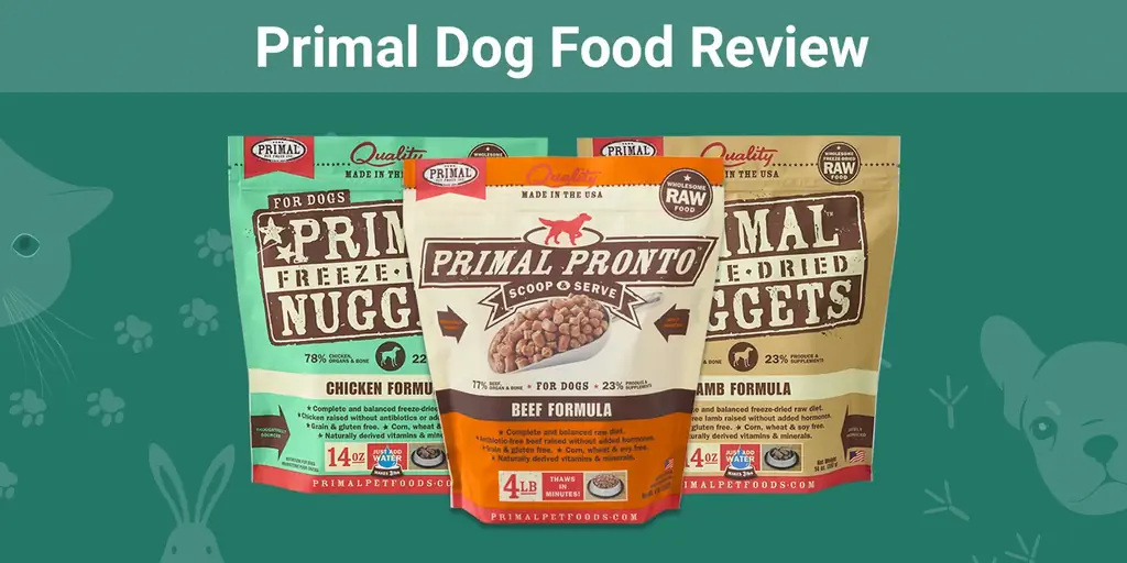 Преглед на храната за кучета Primal 2023: Изтегляния, плюсове & минуси