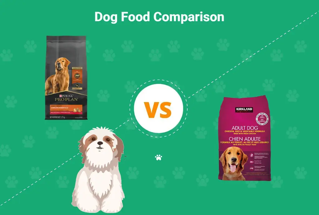 Purina Pro Plan kundër Kirkland Dog Ushqim: Pro, kundër & Çfarë të zgjidhni
